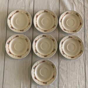 Tienshan Stoneware Purrfect Friends Kitten 🐱 7pc Plate Set